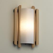  DOM-8309-LED-1000 - Trommel Beech Wood Wall Sconce (ADA)