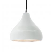  CER-6563-WHT-MBLK-BKCD - Medium Droplet 1-Light Pendant