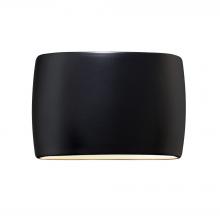  CER-8898-CRB - Wide ADA Large Oval Wall Sconce - Closed Top