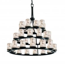  FAL-8712-10-MBLK - Dakota 36-Light 3-Tier Ring Chandelier