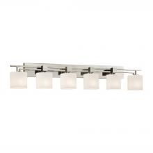  FSN-8706-30-OPAL-NCKL - Aero 6-Light Bath Bar