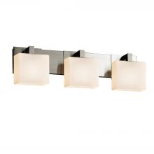  FSN-8923-55-OPAL-NCKL - Modular 3-Light Bath Bar