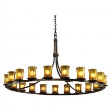  GLA-8716-16-AMBR-DBRZ - Dakota 21-Light 1-Tier Ring Chandelier