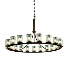  GLA-8716-16-CLRT-DBRZ - Dakota 21-Light 1-Tier Ring Chandelier