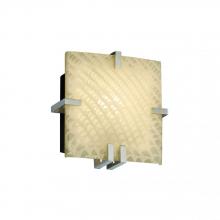  FSN-5550-WEVE-MBLK-LED-1000 - Clips Square Wall Sconce (ADA)