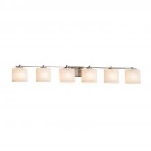  FSN-8446-30-OPAL-NCKL - Era 6-Light Bath Bar