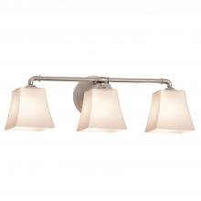  FSN-8463-40-OPAL-NCKL - Bronx 3-Light Bath Bar