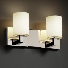  FSN-8922-10-OPAL-CROM - Modular 2-Light Bath Bar