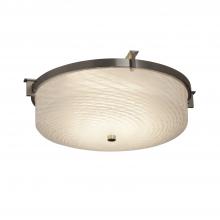  FSN-8985-WEVE-NCKL - Era 16" Round Flush-Mount