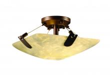  FSN-9610-35-DROP-DBRZ-LED-2000 - 14" Semi-Flush Bowl w/ U-Clips