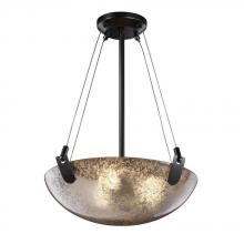  FSN-9621-35-MROR-MBLK-LED-3000 - 18" Pendant Bowl w/ U-Clips