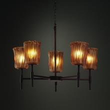  GLA-8410-16-AMBR-DBRZ - Union 5-Light Chandelier