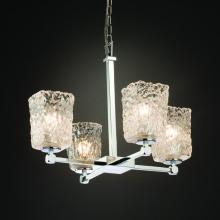  GLA-8420-26-CLRT-CROM - Tetra 5-Light Chandelier