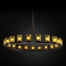  GLA-8716-16-WHTW-MBLK - Dakota 21-Light 1-Tier Ring Chandelier