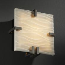  PNA-5550-WAVE-MBLK-LED-1000 - Clips Square Wall Sconce (ADA)