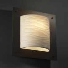  PNA-5561-WAVE-DBRZ-LED-1000 - Framed Square 4-Sided Wall Sconce (ADA)