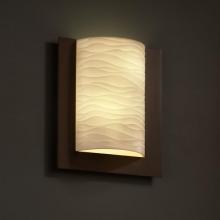  PNA-5562-WAVE-DBRZ-LED-2000 - Framed Rectangle 3-Sided Wall Sconce (ADA)