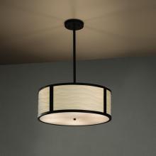  PNA-9541-WAVE-MBLK - Tribeca 18" Drum Pendant