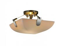  PNA-9610-25-SMTH-MBLK-LED-2000 - 14" Semi-Flush Bowl w/ U-Clips