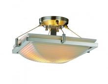  PNA-9780-25-SAWT-MBLK-LED-2000 - 14" Square Semi-Flush Bowl w/ Ring