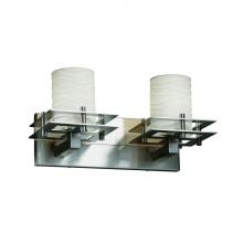  POR-8172-10-WAVE-NCKL - Metropolis 2-Light Bath Bar