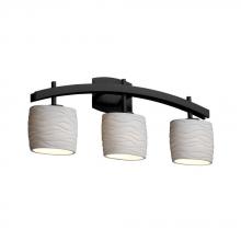  POR-8593-30-WAVE-MBLK - Archway 3-Light Bath Bar