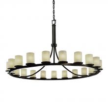  POR-8716-10-SAWT-MBLK - Dakota 21-Light 1-Tier Ring Chandelier