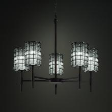  WGL-8410-10-GRCB-MBLK - Union 5-Light Chandelier