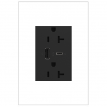  ARTRUSB206ACG4 - adorne® 20A Tamper-Resistant Ultra-Fast USB Type-A/C Outlet, Graphite