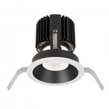  R4RD1T-W930-BKWT - Volta Round Shallow Regressed Trim with LED Light Engine