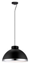  200259A - One Light Black/chrome Down Pendant