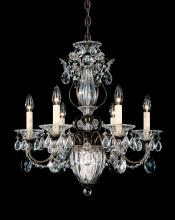  1246-76 - Bagatelle 7 Light 120V Chandelier in Heirloom Bronze with Clear Heritage Handcut Crystal