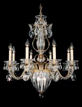  1248-76 - Bagatelle 11 Light 120V Chandelier in Heirloom Bronze with Clear Heritage Handcut Crystal