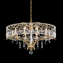  TC1036N-59H - Bella Rose 10 Light 120V Chandelier in Ferro Black with Clear Heritage Handcut Crystal