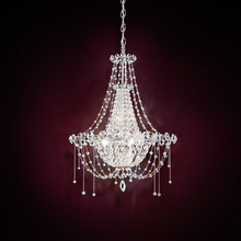  CM8319N-401R - Chrysalita 6 Light 120V Chandelier in Polished Stainless Steel with Clear Radiance Crystal