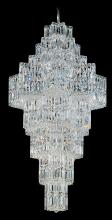  2727-40O - Equinoxe 63 Light 120V Pendant in Polished Silver with Optic Crystal