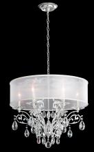  FE7066N-76H1 - Filigrae 6 Light 120V Chandelier in Heirloom Bronze with Clear Heritage Handcut Crystal and White