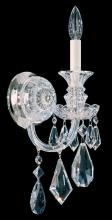  5701BK - Hamilton Black 1 Light 120V Wall Sconce in Jet Black with Black Heritage Handcut Crystal