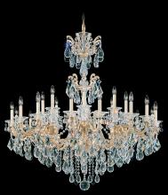  5013-23 - La Scala 24 Light 120V Chandelier in Etruscan Gold with Clear Heritage Handcut Crystal