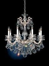  5073-23 - La Scala 8 Light 120V Chandelier in Etruscan Gold with Clear Heritage Handcut Crystal