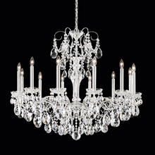  ST1849N-49H - Sonatina 12 Light 120V Chandelier in Black Pearl with Clear Heritage Handcut Crystal