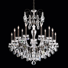  ST1852N-49H - Sonatina 14 Light 120V Chandelier in Black Pearl with Clear Heritage Handcut Crystal