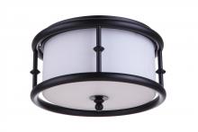  53783-FB - Marlowe 3 Light Flushmount in Flat Black