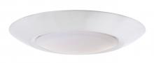  X9006-W-LED - Slim Line 1 Light 4" LED Flushmount in White (6" Overall Diameter)