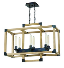  41526-FSNW - 6 Light Linear Chandelier