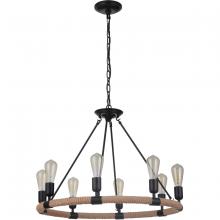  51728-FB - Dillon 8 Light Chandelier in Flat Black