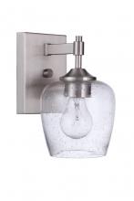  12406BNK1 - Stellen 1 Light Wall Sconce in Brushed Polished Nickel