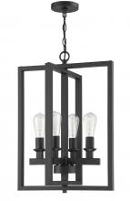  53134-FB - Chicago 4 Light Foyer in Flat Black