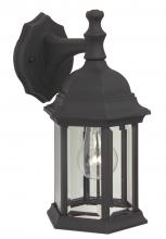  Z294-TB - Hex Style Cast 1 Light Medium Outdoor Wall Lantern in Textured Black