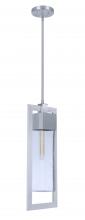  ZA4021-SA - Perimeter 1 Light Large Outdoor Pendant in Satin Aluminum